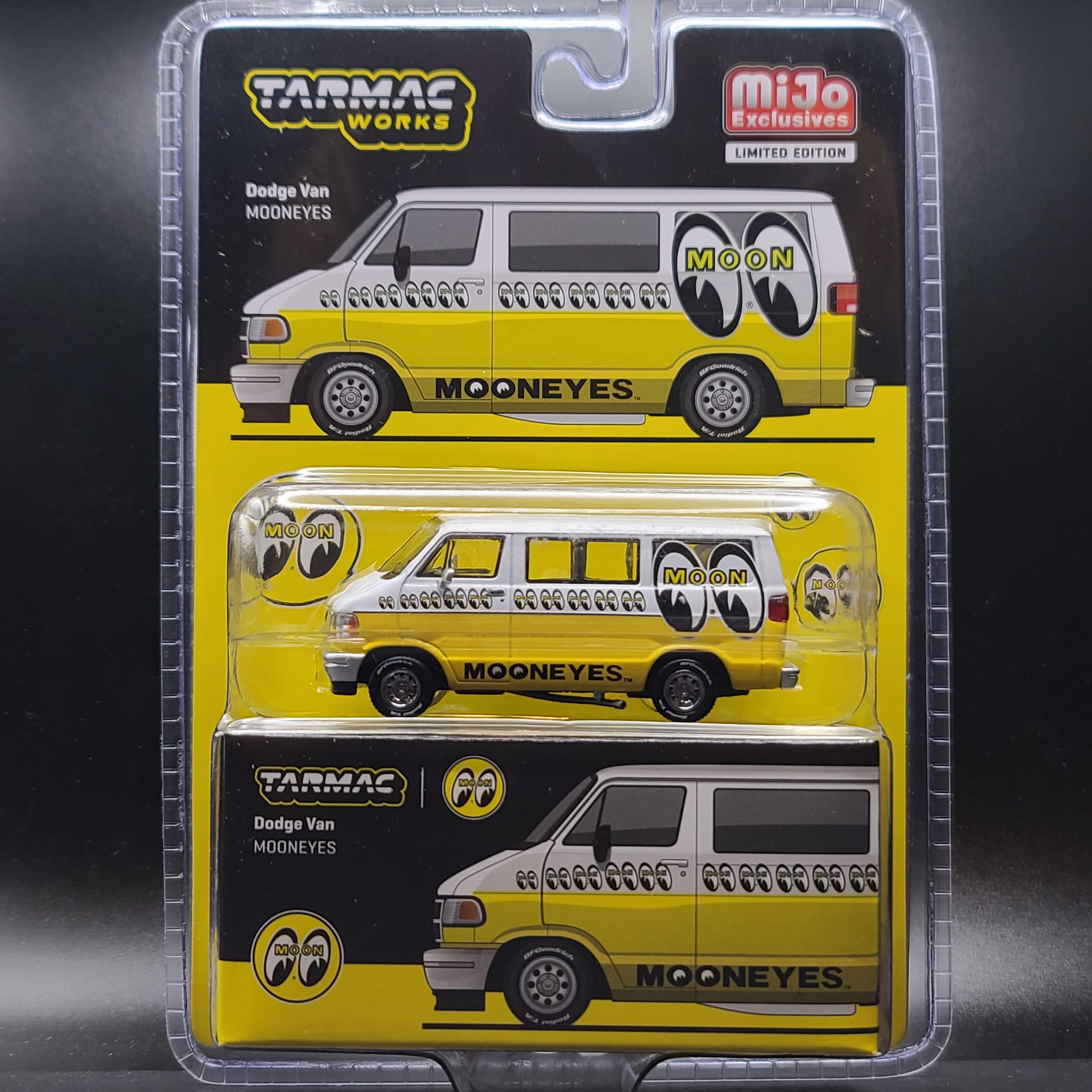 Tarmac Works Dodge Van - 1:64 scale, Moon Eyes (2024 Global64 - MiJo Exclusives)